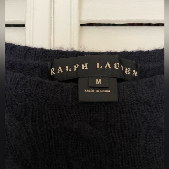 Ralph Lauren Navy Knit Sweater Dress - size Medium - Picture 4 of 4